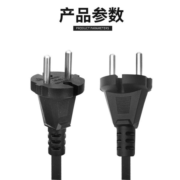 XianD supply tv 2 Pin eu Plug Electric Supply KC approved 360 extension hair dyre cord wire electric high power cable