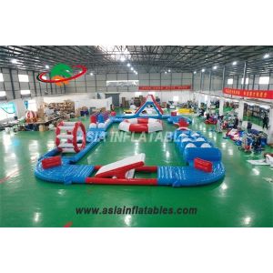 Quality Mobile 20 X15M Inflatable Aquatic Sport Park Logo Printed wholesale