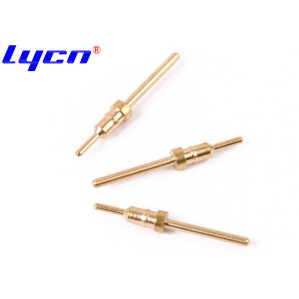 OEM Gold Plated Connector Pins / Brass Electrical Pin For Waterproof Phone