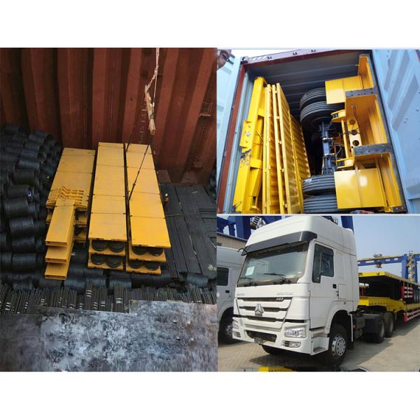 Low Bed Semi-Trailer CIMC 3 Axles Flatbed With 60 Tons To Transport Machines Lowboy Trailer