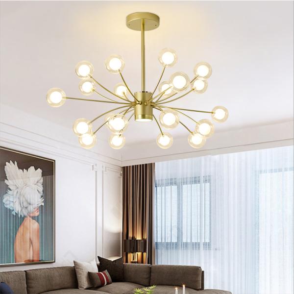 LED Glass Bubble Chandelier Round Ball Glass Star Chandelier indoor home Italian Design lamp(WH-MI-223)