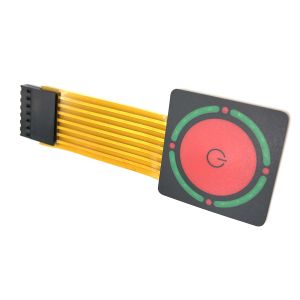 Buy cheap One Clik Button Embossed LED Membrane Switch With Flexible Copper Cable from wholesalers