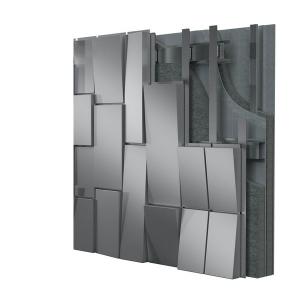 China Art Decorative Aluminum Wall Panels Soundproof Aluminum Cladding Wall on sale