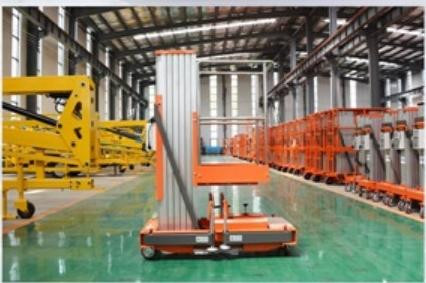 8m 100kg Single Mast Aerial Work Platform Lift for Window Cleaning 100kg Capacity