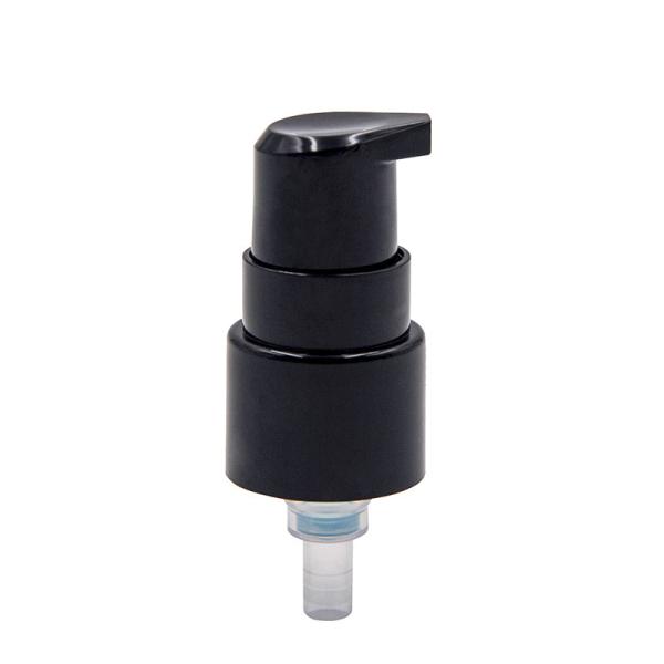 20/410 Cosmetic Cream Pump PP Plastic Black Treatment Pump