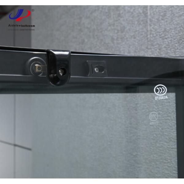 Modern Design Sliding Shower Doors Tempered Glass Matt black Frame Shower Pods Cabins