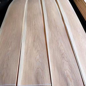China Carya Rustic Hickory Veneer 120mm Natural Wood Veneer on sale