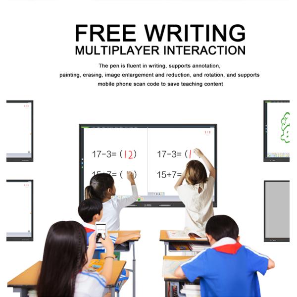 HUSHIDA 55inch Touch Screen Interactive Whiteboard , Windows 4K Interactive Whiteboard