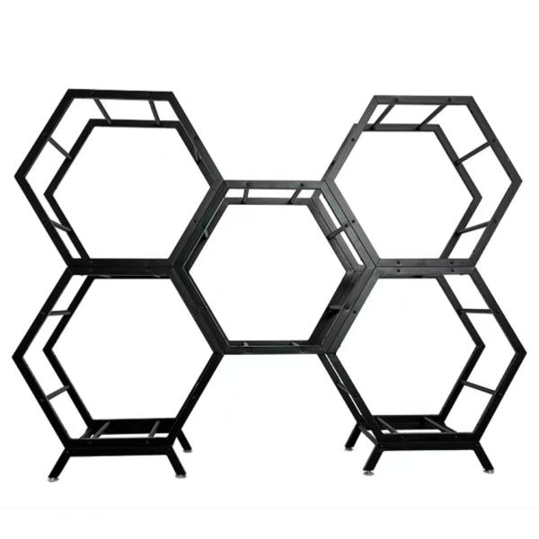 Stainless Steel 304 Honeycomb Wall Shelves For Office And Living Room