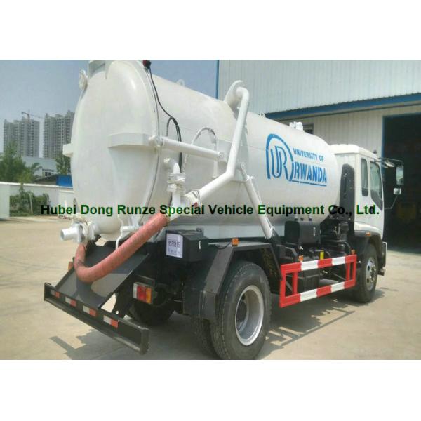 ISUZU Septic Vacuum Trucks / Sewer Suction Truck Euro 5 Engine 205HP
