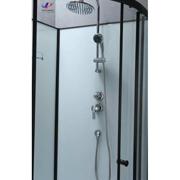 Modern Design Sliding Shower Doors Tempered Glass Matt black Frame Shower Pods Cabins