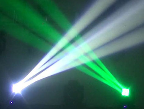 200W Cool White LED Moving Head Light 4x25w Rgbw For Disco Party Stage