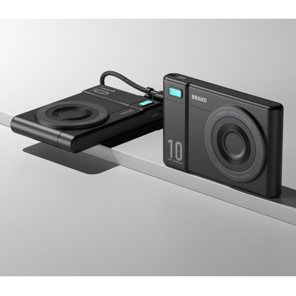 3W Magnetic iWatch Charging Power Bank 10000mAh Black