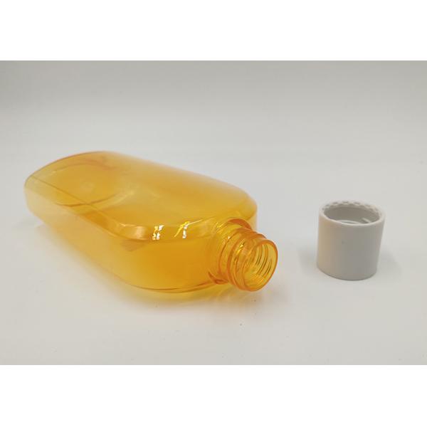 Orange Color Blank Shampoo Bottle , Cosmetic Packaging Bottle 30ml Volume