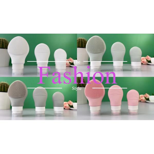 Pink Facial Cleansing Brush Silicone Electric Facial Cleanser