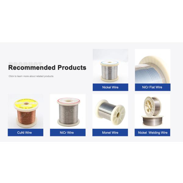 ASTM B344 NiCr 80/20 Nichrome Resistance Wire with 1200°C Maximum Operating Temperature and 1400°C Melting Point for Industrial Heating Elements 4