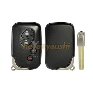 Quality Lexus 4 Buttons Smart Key Shell with Emergency Key Insert wholesale