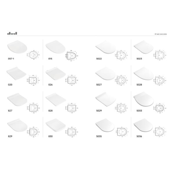 PP Toilet Seat Cover With Soft Closed Plastic Toilet Lid