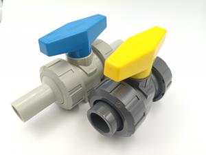 Quality Industrial Plastic PVC Compact Ball Valve Manual Control ISO 5211 wholesale