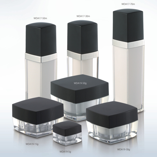 5G/15G/30G/50G/30ml/50ml/70ml PMMA Cosmetic Airless Pump Bottle with Screen Printing