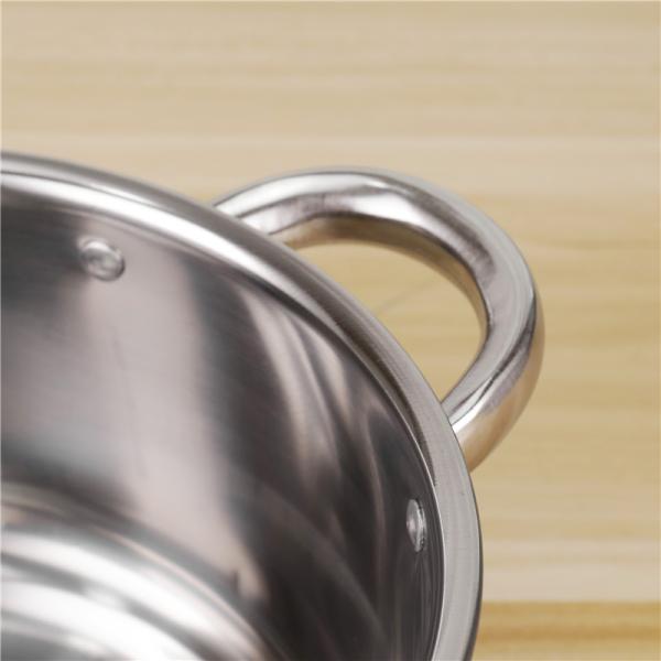 8pcs Quality Stainless Steel 410 Soup Pot 20cm 24cm Restaurants Cookware Cooking Set