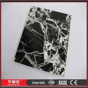 Quality Recyclable Marbling Decorative Ceiling Panels Black / PVC Ceiling Tiles wholesale