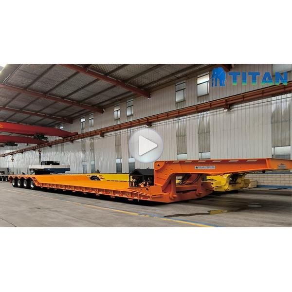 TITAN 100 Tons Removable Gooseneck Trailer for Sale  Removable Gooseneck Lowboy Trailer