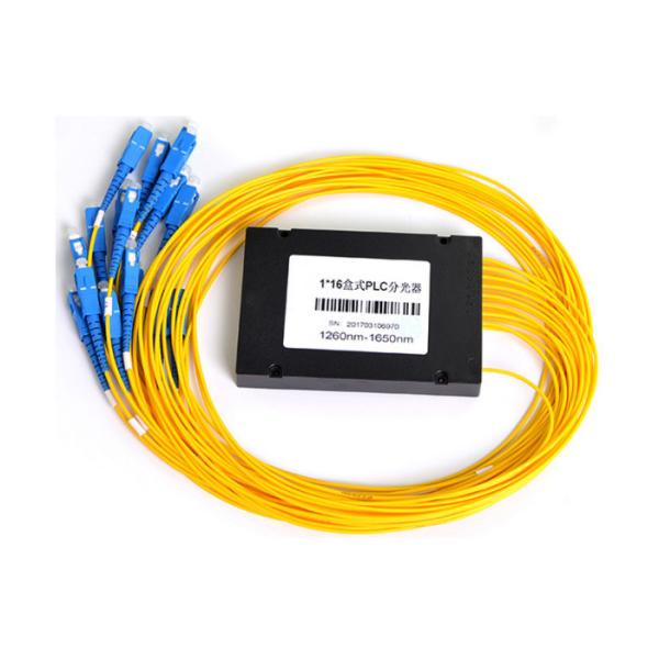 FTTH Fiber Optic Splitter, fiber optic cable splitter 1x16 with connector