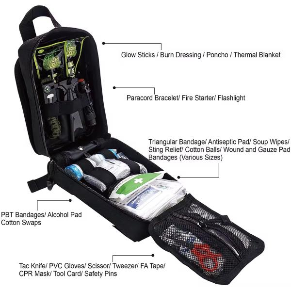 Wholesale Portable Ifak Molle Utility Bag Pouch Tactical First Aid Kit With Equipment Medical Supplies For Outdoor