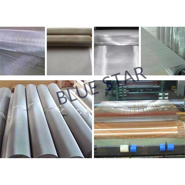 304 316L 50 Micron Stainless Steel Mesh , Plain Weave Fine Wire Mesh Sheets