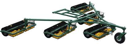 Golf hand push type &ball picking machine