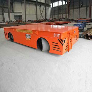 China 2-ton rail electrical transfer cart with wheels on sale
