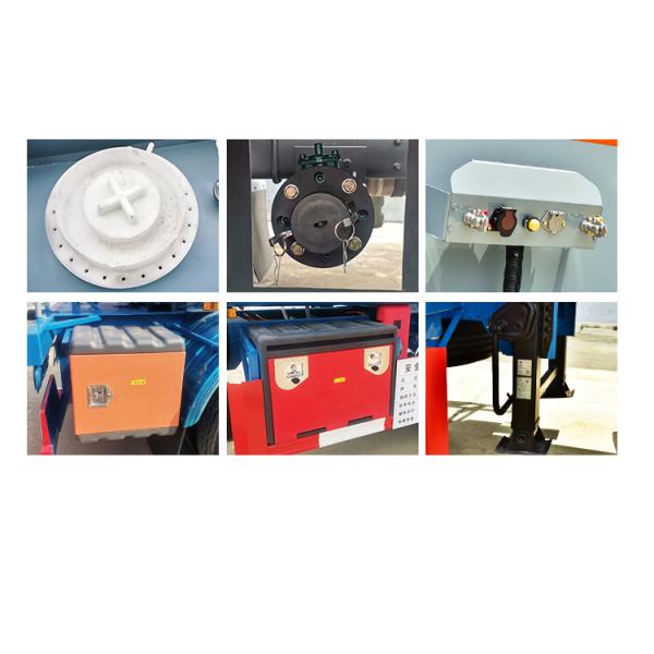 3 axles Large Tank Semi Trailer For Dangerous Chemical Liquid Transport 32T Max Payload