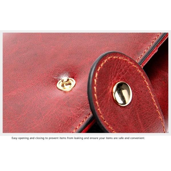 Personalized Women RFID Trifold Money Clip Genuine Leather Wallet