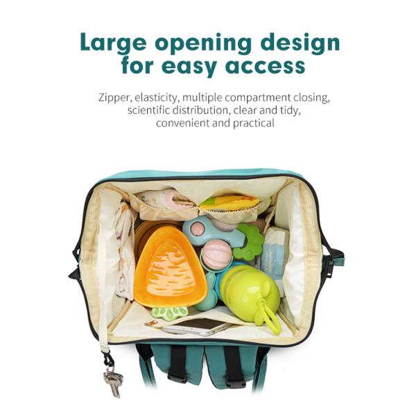 Factory Directory Cheap Mummy Baby Nappy Bag Large Capacity Women Travel Backpack Diaper Bag for Baby