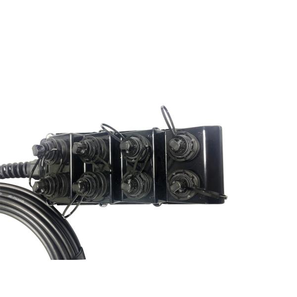 Waterproof FTTX Terminal Box Fiber Optical Distribution Box Black Color