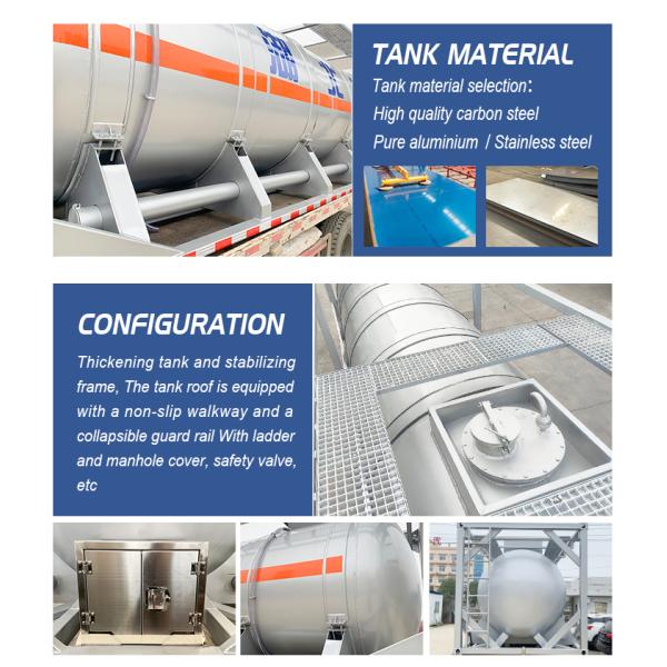 Aluminum Alloy ISO Tank Container Capacity 28000 Liters 30FT Transport Tank Container