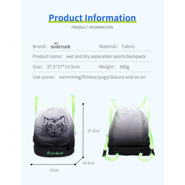 Children Teenagers Kids Sports Backpack Kids Gym Backpack Large Capacity 380g