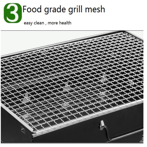Factory price villa Easy Carry outdoor small charcoal Barbecue Grill for 3 people