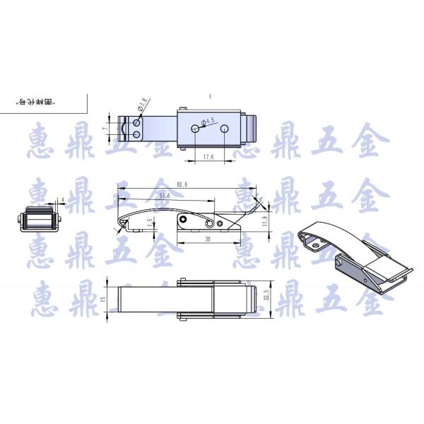 Passivated Finish Heavy Duty Over Center Latches Galvanized Iron For Insulated Barrels