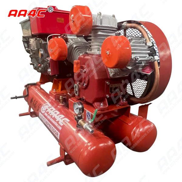 AA4C Reciprocating Portable mining industry piston diesel air compressor outdoor air pump workshop air source AA-W1.8/5
