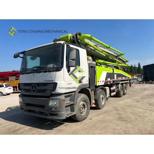 Zoomlion Remanufactured Used Concrete Boom Truck 56 Meters Installed Concrete Pump