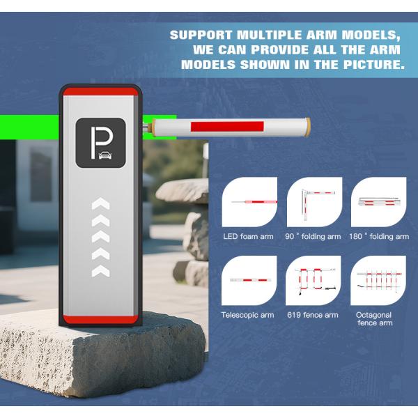 Automatic Boom Barrier Gate Retractable Security Equipment Steel Material Parking Lot