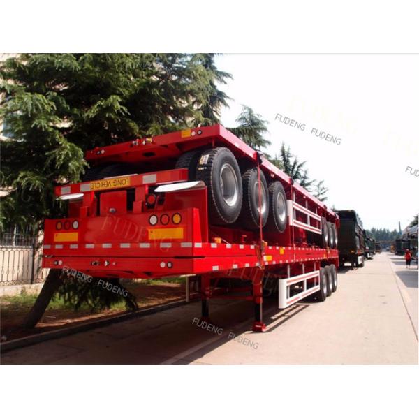 40 Foot Flatbed Container Trailer FUWA Axle Mechanical Suspension Type