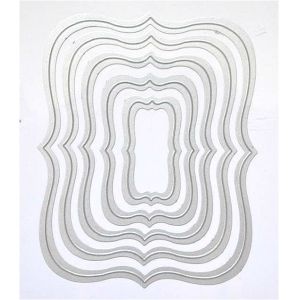 Quality DIY rectangular scrapbook Die rectangular geometry Rectangular embossed document 3943 wholesale