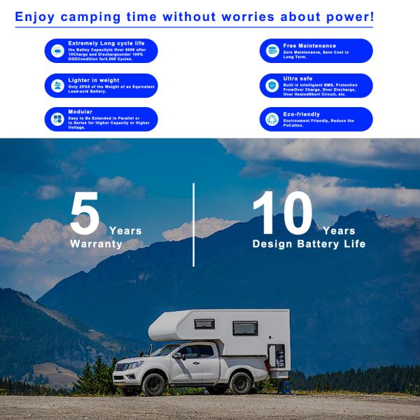 300AH Solar Energy Storage Battery Lifepo4 Solar Battery Pack 25.6V For RV