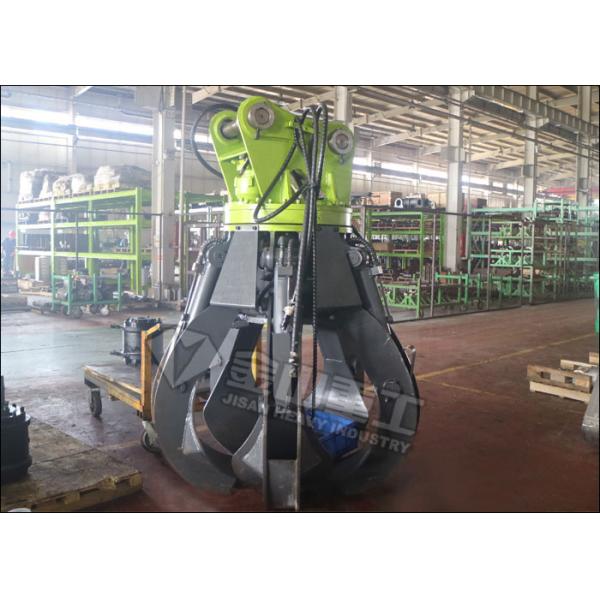 SANY Excavator Rotating Grapple 60-120 Lpm Non Swing Bulk Material Handling