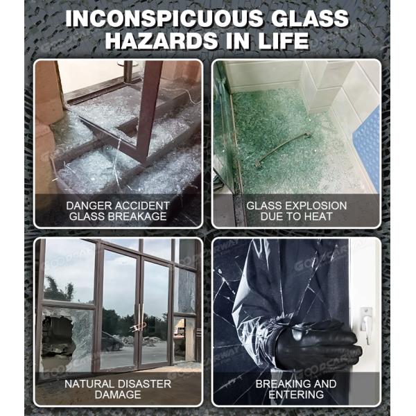 4mil UV99% Shatterproof Security Window Film for Glass Protection