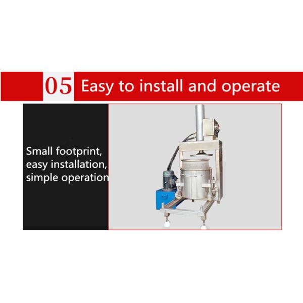 Commercial Hydraulic Cold Press Juicer with 50-500T Cylinder Pressure 1650*942*2270mm