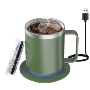 Electric Smart Coffee Mug Warmer With Thermostat USB Heated